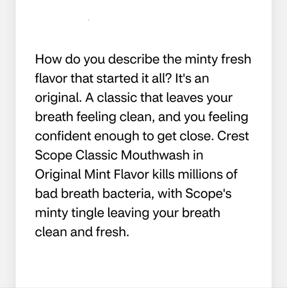 ⭐4/$15 Crest Scope Classic Mouthwash Original Formula - Picture 6 of 7